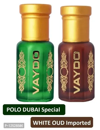 vaydo POLO + WHITE OUD combo Attar/Perfume, Apply directly (6+6ML) Floral Attar  (Mus-thumb0