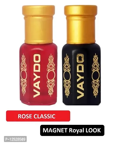 vaydo ROSE + MAGNET combo Attar/Perfume, Apply directly (6+6ML) Floral Attar  (Mus-thumb0