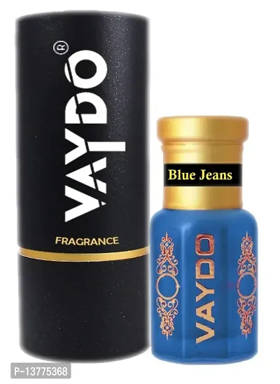 vaydo BLUE JEANS Attar/Perfume 6 ML (Long Lasting 24 hrs, Alcohol-Free)MenWomen Floral Attar-thumb0