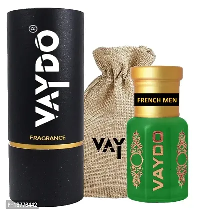 vaydo FRENCH MEN natural 6 ml Luxury Unisex Non Alcoholic Roll-On Attar Perfume Floral Attar-thumb0