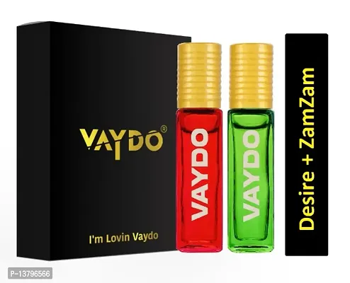 vaydo DESIRE LUXURY + ZAM ZAM Long Lasting Men and Women Natural Aquatic Perfume Attar/New Generation Real Fragrance