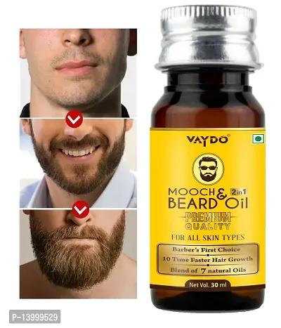 vaydo Beard Oil For Beard Hair Growth and Moustache for Men with 21 Vital ingredients and Essential Oils | Grow Thick and Fuller Beard Hair Oil-thumb0