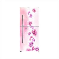 Pink beautiful wallpaper Large Single Door Fridge Wallpaper And Decal Self Adhesive Fridge Wallpaer_Water Droplet Print-thumb1