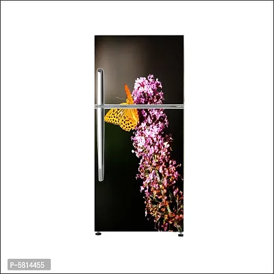 Monarch butterflyLarge Single Door Fridge Wallpaper And Decal Self Adhesive Fridge Wallpaer_Water Droplet Print