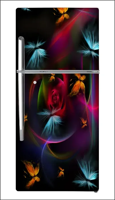 Colorful Single Door Fridge Wallpaper