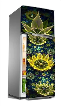 abstract floralLarge Single Door Fridge Wallpaper And Decal Self Adhesive Fridge Wallpaer_Water Droplet Print-thumb1