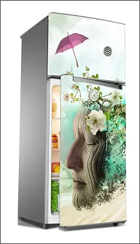 Meditation Large Single Door Fridge Wallpaper And Decal Self Adhesive Fridge Wallpaer_Water Droplet Print-thumb1