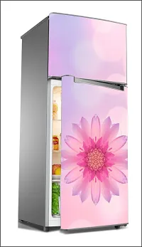 FlowerLarge Single Door Fridge Wallpaper And Decal Self Adhesive Fridge Wallpaer_Water Droplet Print-thumb1