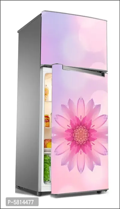 FlowerLarge Single Door Fridge Wallpaper And Decal Self Adhesive Fridge Wallpaer_Water Droplet Print-thumb2