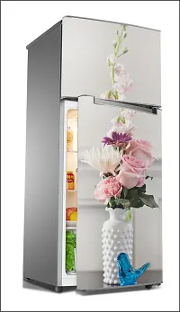 Abstract flower wallpaperLarge Single Door Fridge Wallpaper And Decal Self Adhesive Fridge Wallpaer_Water Droplet Print-thumb1