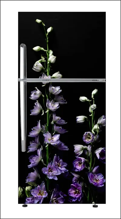 Floral Print Single Door Fridge Wallpaper