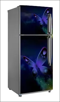 AMAZING BEAUTY Large Single Door Fridge Wallpaper And Decal Self Adhesive Fridge Wallpaer_Water Droplet Print-thumb1