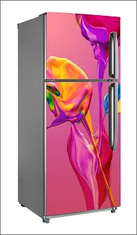 Astract flower wallpaperLarge Single Door Fridge Wallpaper And Decal Self Adhesive Fridge Wallpaer_Water Droplet Print-thumb1