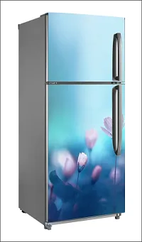 Abstract flower wallpaperLarge Single Door Fridge Wallpaper And Decal Self Adhesive Fridge Wallpaer_Water Droplet Print-thumb1