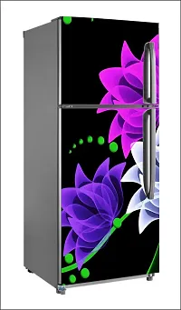 Abstract flower wallpaperLarge Single Door Fridge Wallpaper And Decal Self Adhesive Fridge Wallpaer_Water Droplet Print-thumb1