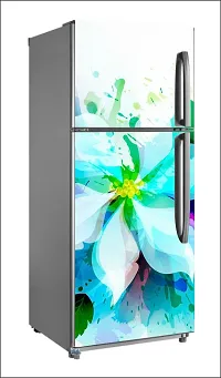 Abstract flower wallpaperLarge Single Door Fridge Wallpaper And Decal Self Adhesive Fridge Wallpaer_Water Droplet Print-thumb1