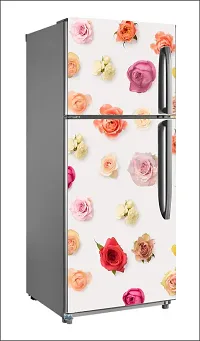 Flower WallpaperLarge Single Door Fridge Wallpaper And Decal Self Adhesive Fridge Wallpaer_Water Droplet Print-thumb1