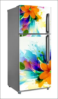 Color flowerLarge Single Door Fridge Wallpaper And Decal Self Adhesive Fridge Wallpaer_Water Droplet Print-thumb1