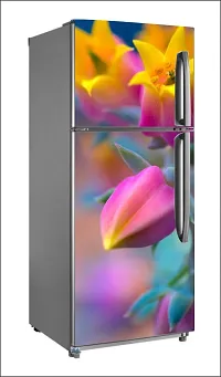 Color flowerLarge Single Door Fridge Wallpaper And Decal Self Adhesive Fridge Wallpaer_Water Droplet Print-thumb1