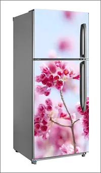 Pink BerryLarge Single Door Fridge Wallpaper And Decal Self Adhesive Fridge Wallpaer_Water Droplet Print-thumb1