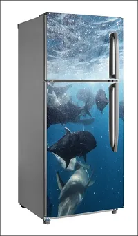 Fish HD WallpaperLarge Single Door Fridge Wallpaper And Decal Self Adhesive Fridge Wallpaer_Water Droplet Print-thumb1