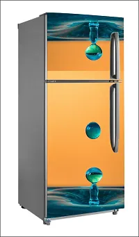 Abstract  wallpaperLarge Single Door Fridge Wallpaper And Decal Self Adhesive Fridge Wallpaer_Water Droplet Print-thumb1