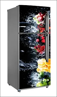 color drawingLarge Single Door Fridge Wallpaper And Decal Self Adhesive Fridge Wallpaer_Water Droplet Print-thumb1