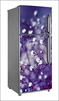 Blurred flowersLarge Single Door Fridge Wallpaper And Decal Self Adhesive Fridge Wallpaer_Water Droplet Print-thumb1