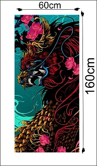 Japan dragonLarge Single Door Fridge Wallpaper And Decal Self Adhesive Fridge Wallpaer_Water Droplet Print-thumb2