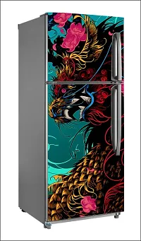 Japan dragonLarge Single Door Fridge Wallpaper And Decal Self Adhesive Fridge Wallpaer_Water Droplet Print-thumb1