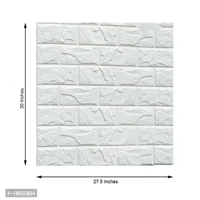 AVSAR 3D Brick Wallpaper for Walls Living Room PE Foam Wall Stickers DIY Decorative Wall Paper (70 x 77cm, Pack of 1)