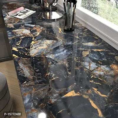 black gold marble Wallpaper 60x200cm, 24x80 inch, 2 meter.-thumb3