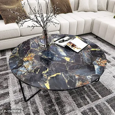 Black Gold Marble Wallpaper 60x200cm, 24x80 inch, 2 meter.-thumb0