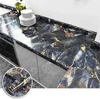 Black Gold Marble Wallpaper 60x200cm, 24x80 inch, 2 meter.-thumb3