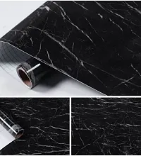 BLACK MARBLE Self-Adhesive Wallpaper 60x200cm, 24x80 inch, 2 meter.-thumb1