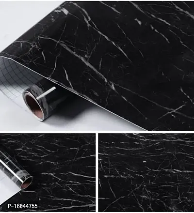 BLACK MARBLE Self-Adhesive Wallpaper 60x200cm, 24x80 inch, 2 meter.-thumb2