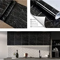 BLACK MARBLE Self-Adhesive Wallpaper 60x200cm, 24x80 inch, 2 meter.-thumb3