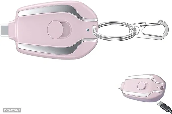 1500mAh Mini Power Emergency Pod Keychain Charger With Type-C