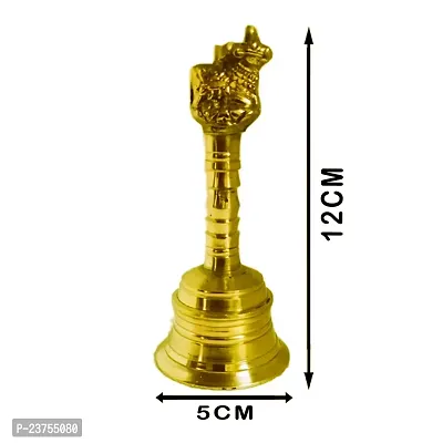 Subhekshana Brass Pooja Bell ndash; Ghant, Brass  Metal pooja Bell (4.8 Inchs Height)