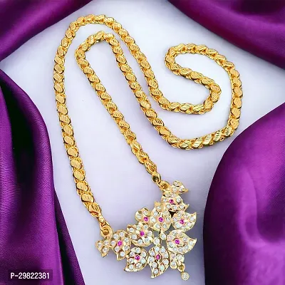 Beautiful Subhekshana Impon Stone Pendant with Chain