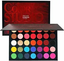 Eyeshadow Palette 35 Colors Mattes And Shimmers High Pigmented Color Studio Palette 42 g (MultiColor)-thumb1