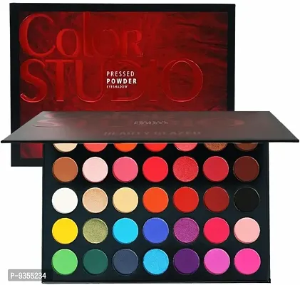 Eyeshadow Palette 35 Colors Mattes And Shimmers High Pigmented Color Studio Palette 42 g (MultiColor)-thumb2