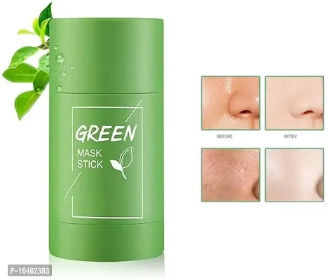 Green Tea Deep Cleaning Oil Control Moisturizing Hydrating Cream Stick Clay Mask Skin Care Face Mask
