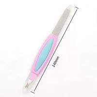 2 in 1 Manicure Pedicure Nail File Tool Cuticle Trimmer Cutter Remover (Set of 2)-thumb1