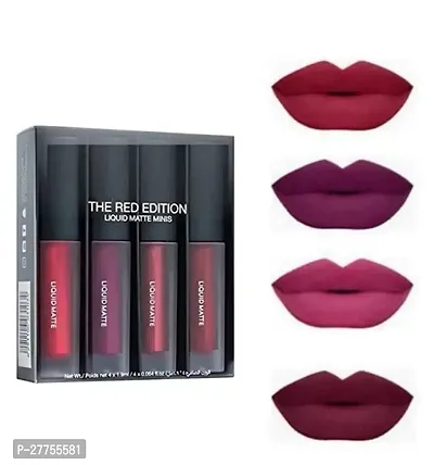 LIQUID LIPSTICK Red Mini pack of 4