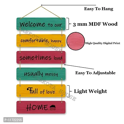 PARKOTA HOUSE Wooden Home Decor Items Wall Hangings For Home Bedroom Living Room Office-Multicolor Big Size Stylish Wooden Gift Items (Multi-3)-thumb4