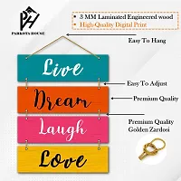 Parkota House Wall Hanging Decoration item for Living Room | Office | Home Decor | Gifts | Quotes Decor Item-Multicolor Set-4-thumb1