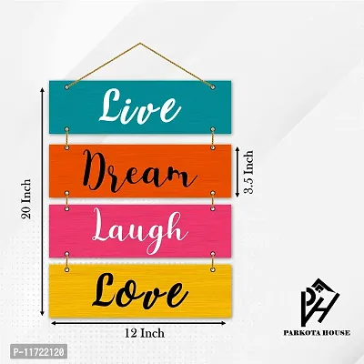 Parkota House Wall Hanging Decoration item for Living Room | Office | Home Decor | Gifts | Quotes Decor Item-Multicolor Set-4-thumb3