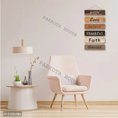 PARKOTA HOUSE Wooden Home Decor Items Wall Hangings For Home Bedroom Living Room Office-Multicolor Big Size Stylish Wooden Gift Items (Multi-5)-thumb5