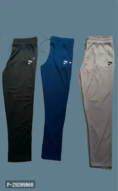 STYLISH MENS WEARav TRACK PANTS  EASY TO WEAR COMES WITH ELASTIC WAISTBAND WITH FEATURING DRAWSTRING LIGHT WEIGHT AND COZY FABRIC Pack of 3-thumb0